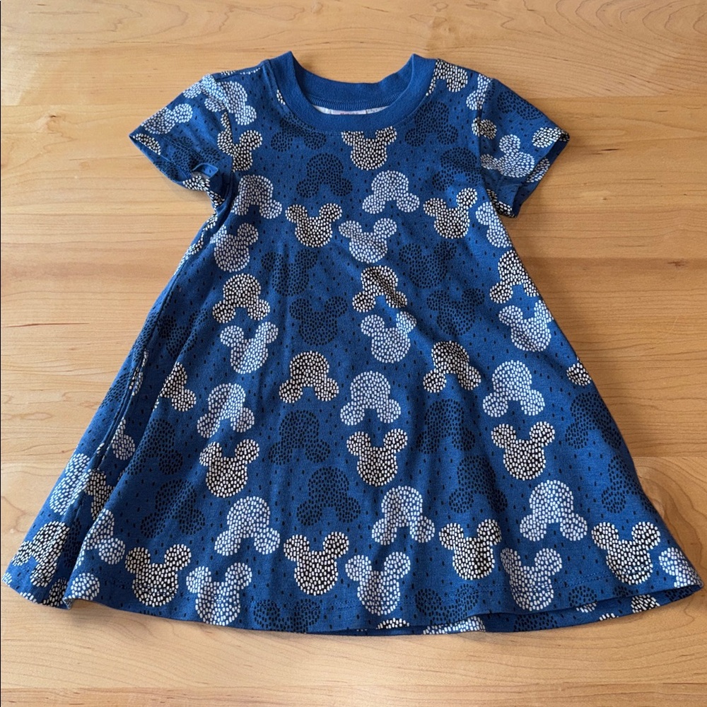 Hanna Andersson x Disney Blue Mickey Mouse Dress 3T with Pockets